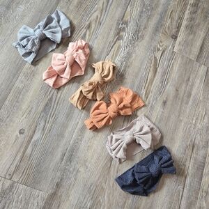 Colorful Bow Headband Set for Baby Girls